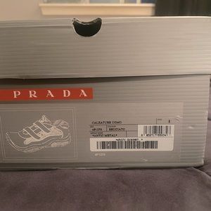 Prada size 8” mens double Velcro strap. Bruciato